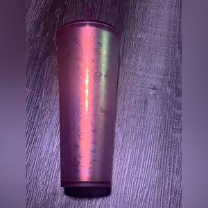 Starbucks Iridescent Pink Tumbler woodlands lace 2022